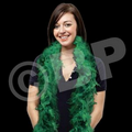 6' Green Solid Color Boa